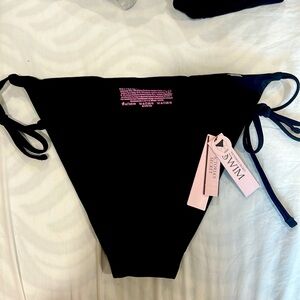 Victoria secret black string bikini bottom